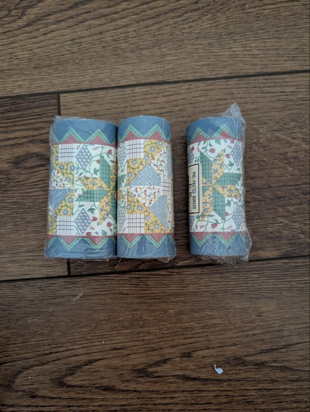 Vintage Multicolor Floral Patchwork Wallpaper Border Grandmacore Cottagecore